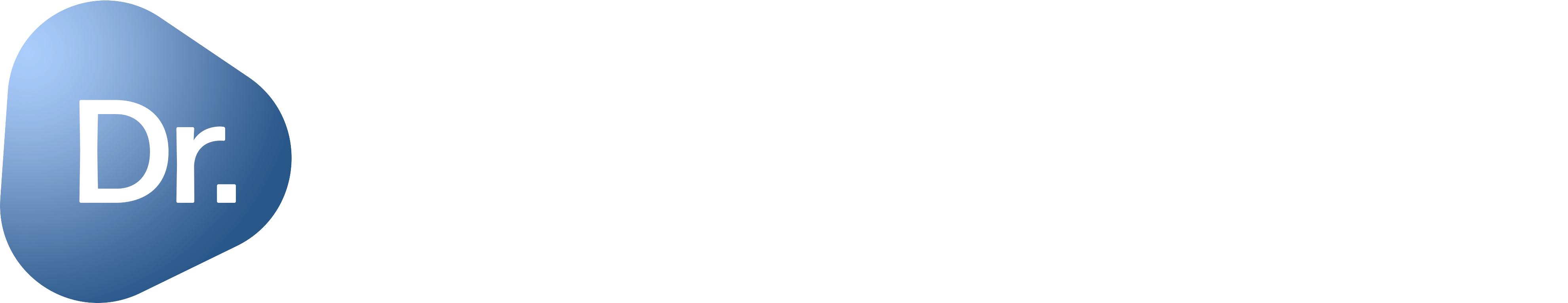 dr gathe name logo – white